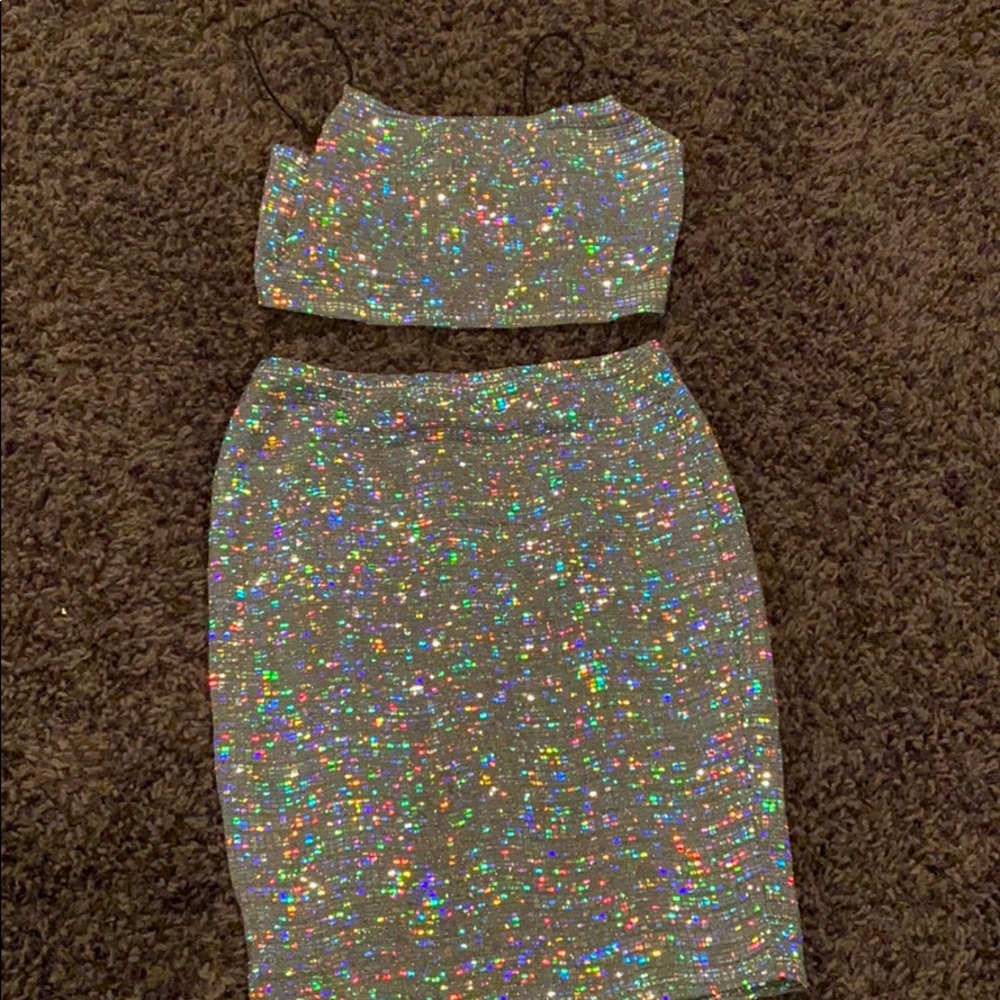two piece mini dress